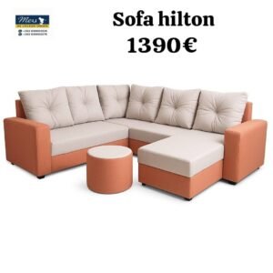 Sofa Hilton – Corner Sofa with Ottoman