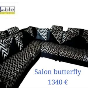 Salon Butterfly – Black & White Zigzag